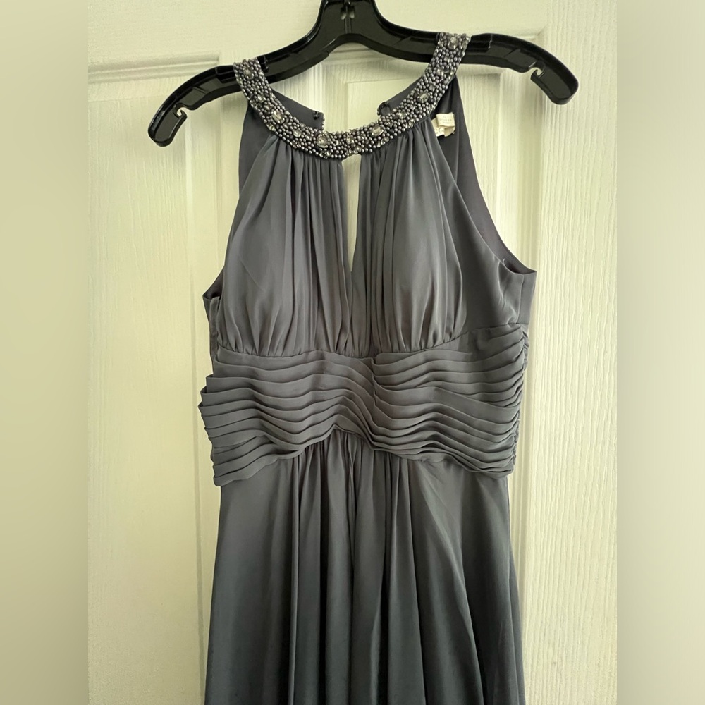 Gray Eliza formal gown